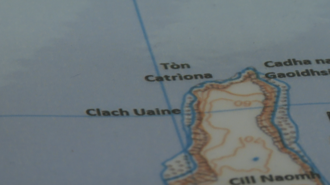 Mapa is Tòn Catrìona am measg nan ainmean-àite.