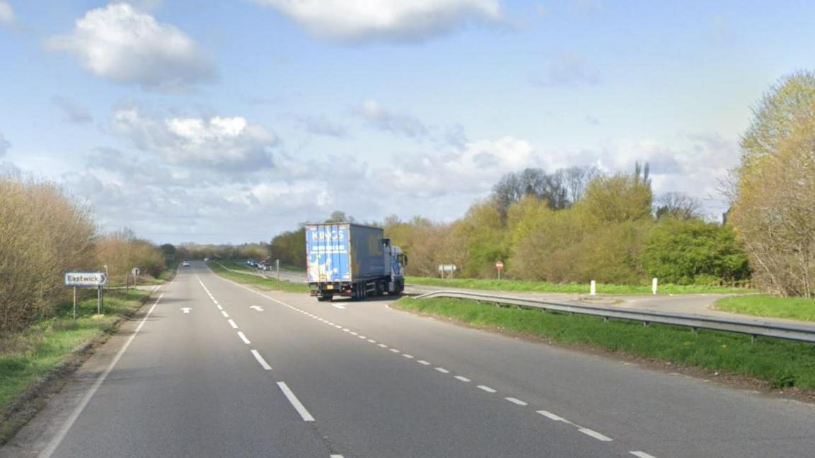 A414 in Eastwick, Hertfordshire