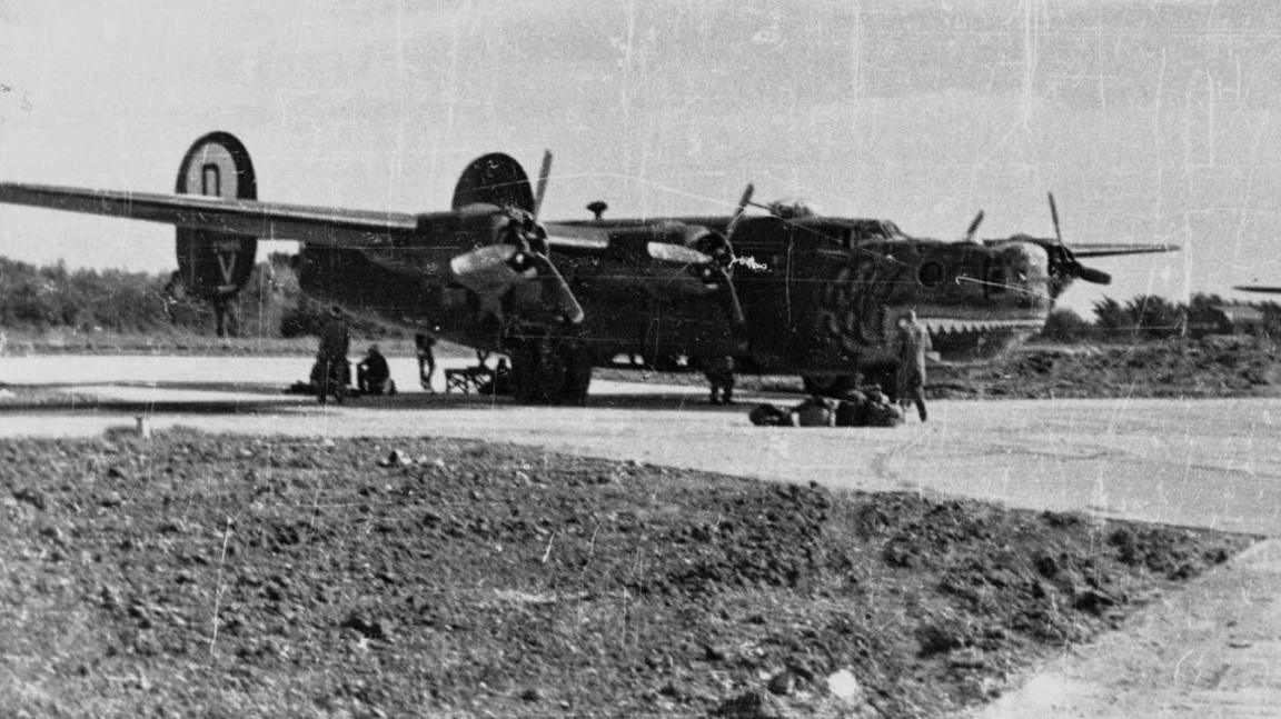 A B-24 Liberator bomber