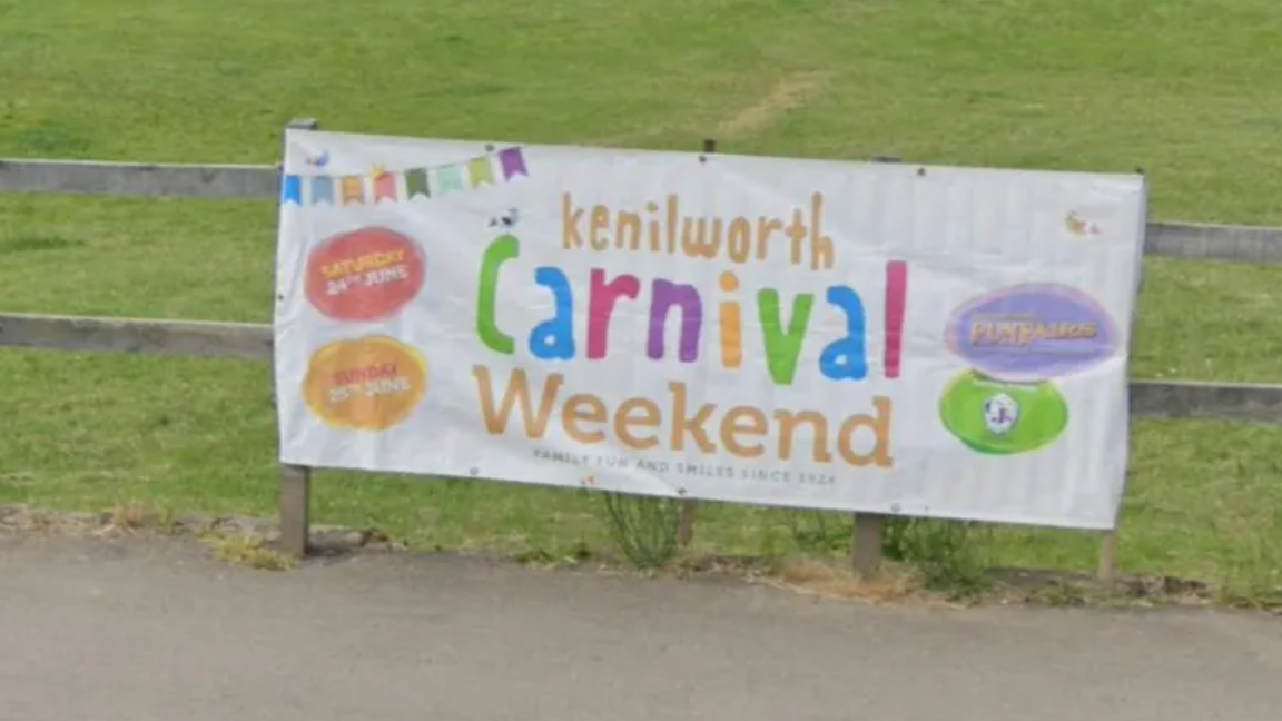 A carnival sign