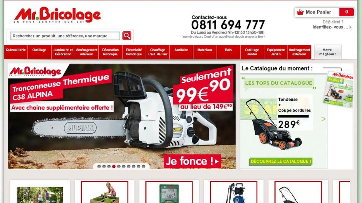 Mr Bricolage website