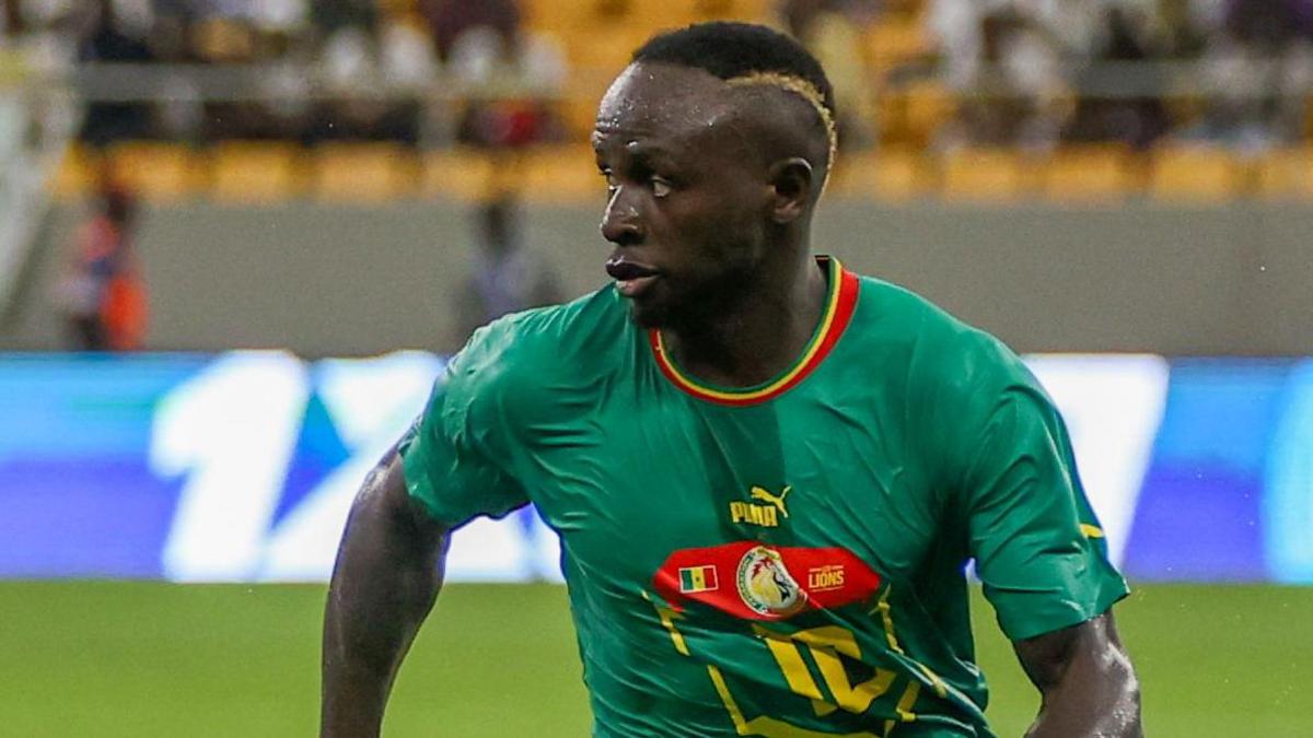 Sadio Mane in action for Senegal