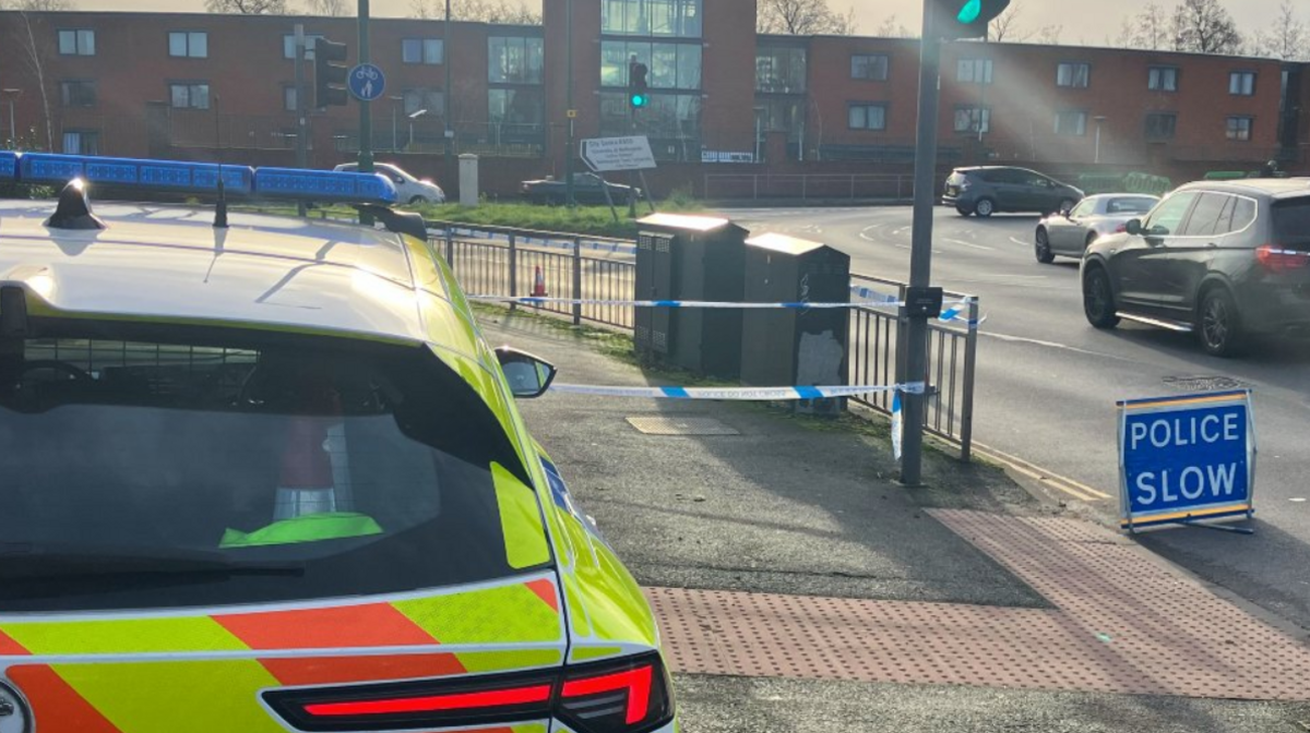 Police in Wollaton Road after Mr Connor's death 