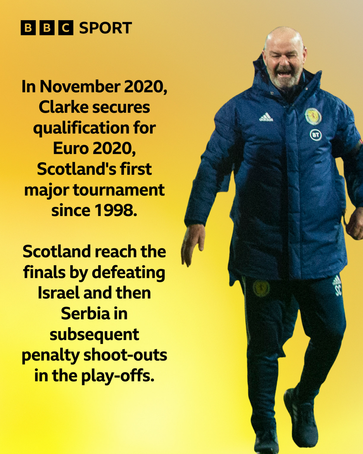 Scotland head coach Steve Clarke