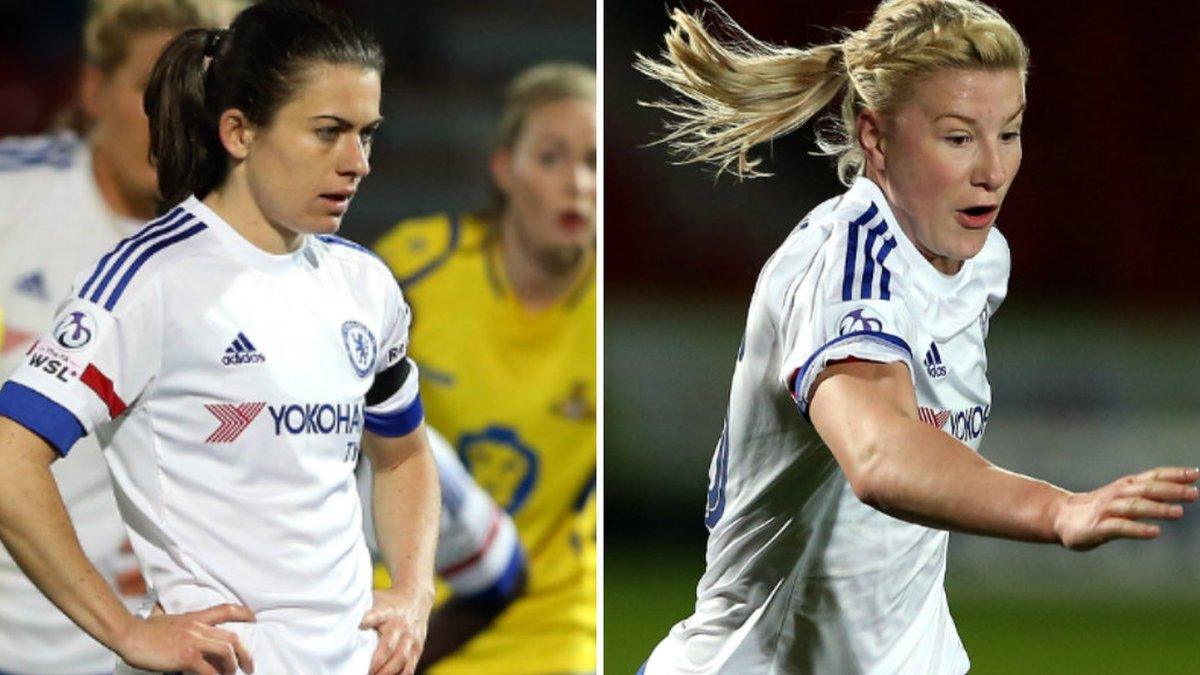 Karen Carney (left) and Beth England