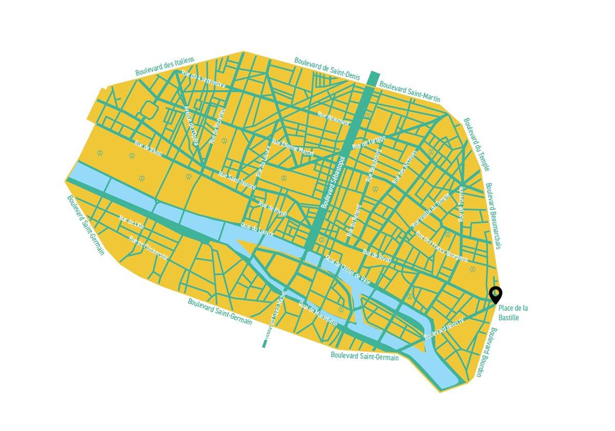 Map of Paris