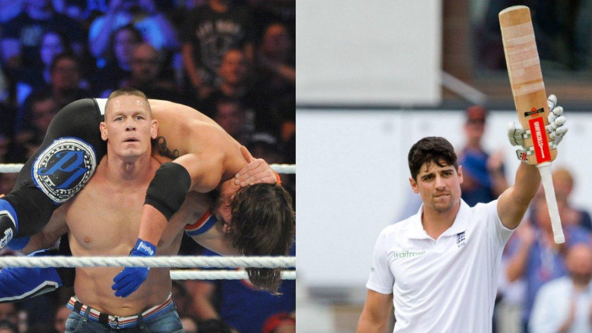 John Cena and Alastair Cook