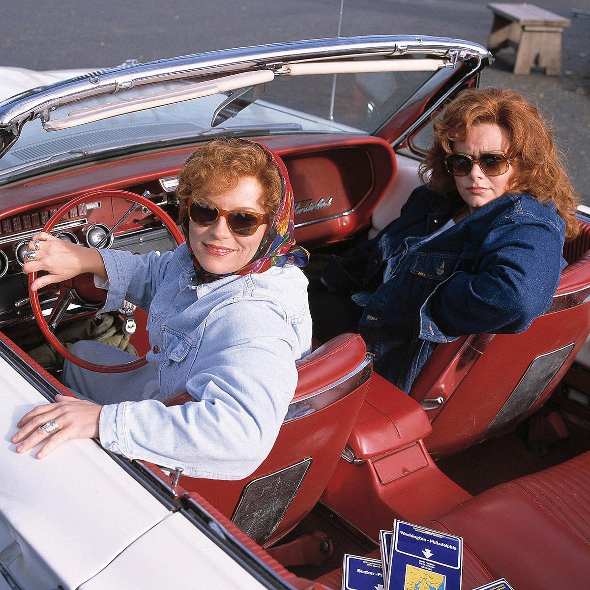 French and Saunders in a parody of the film Thelma and Louise