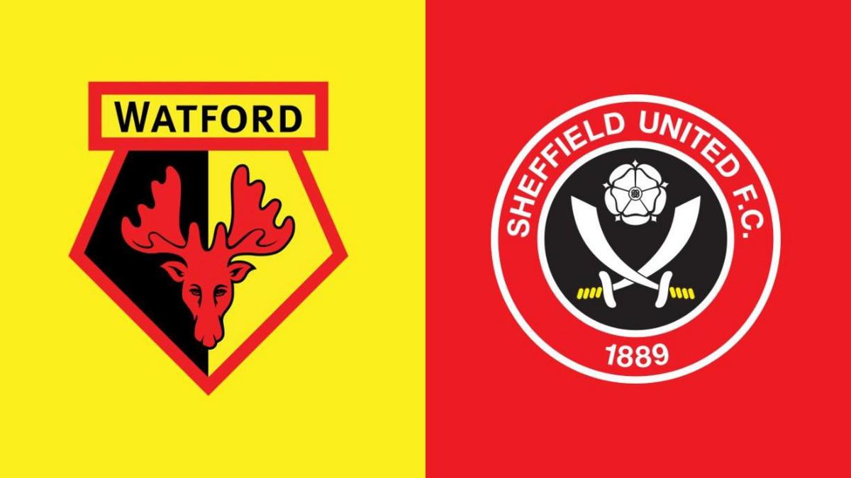 Watford and Sheffield United badges side by side in a graphic