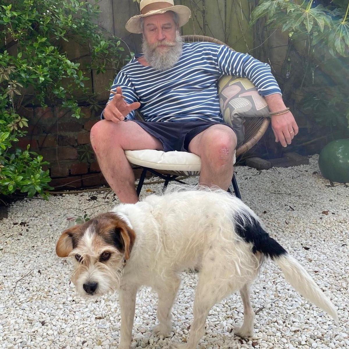 Dominic Gubb with dog Ronnie