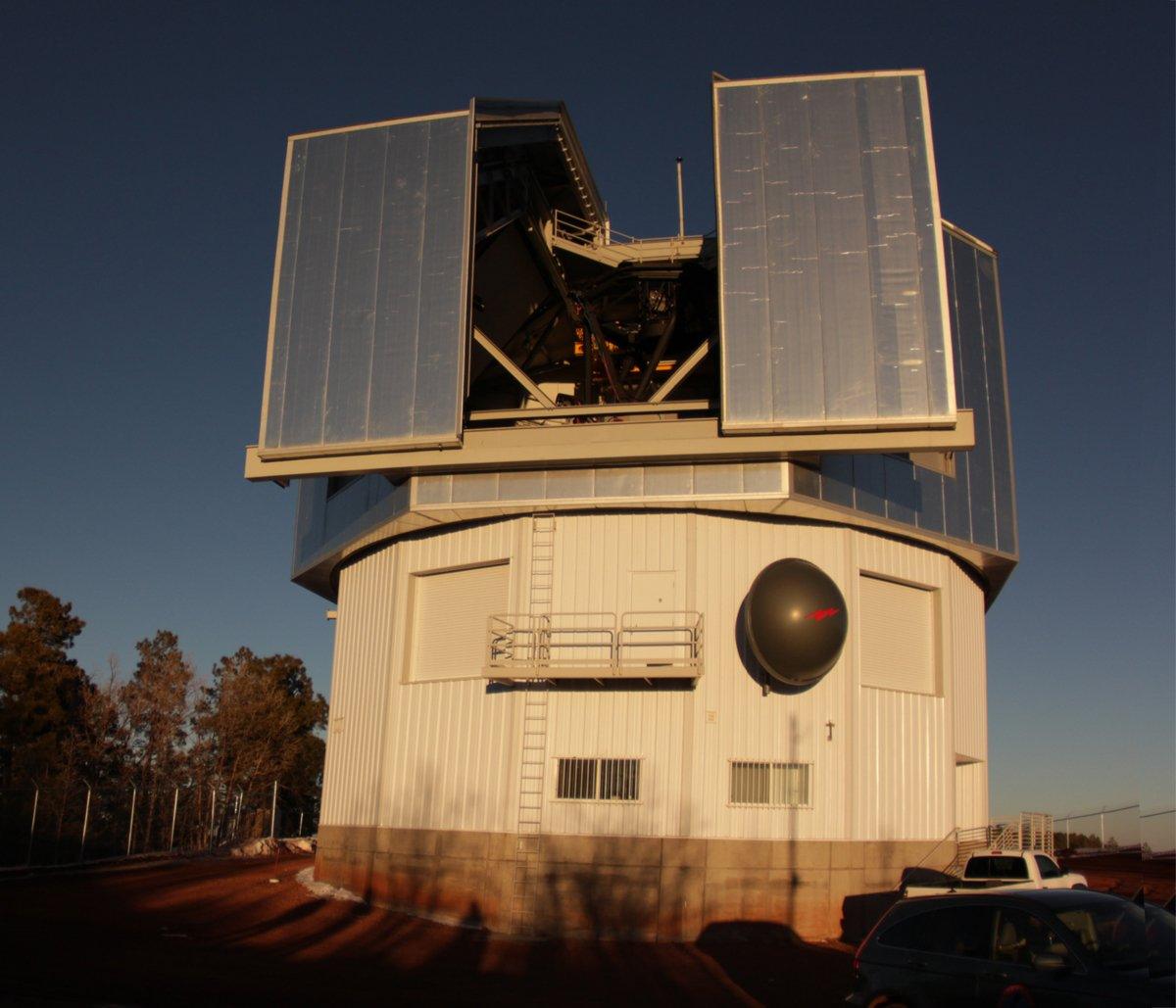 The large telescope dome of the Lowell Observatory outside Flagstaff Arizona.