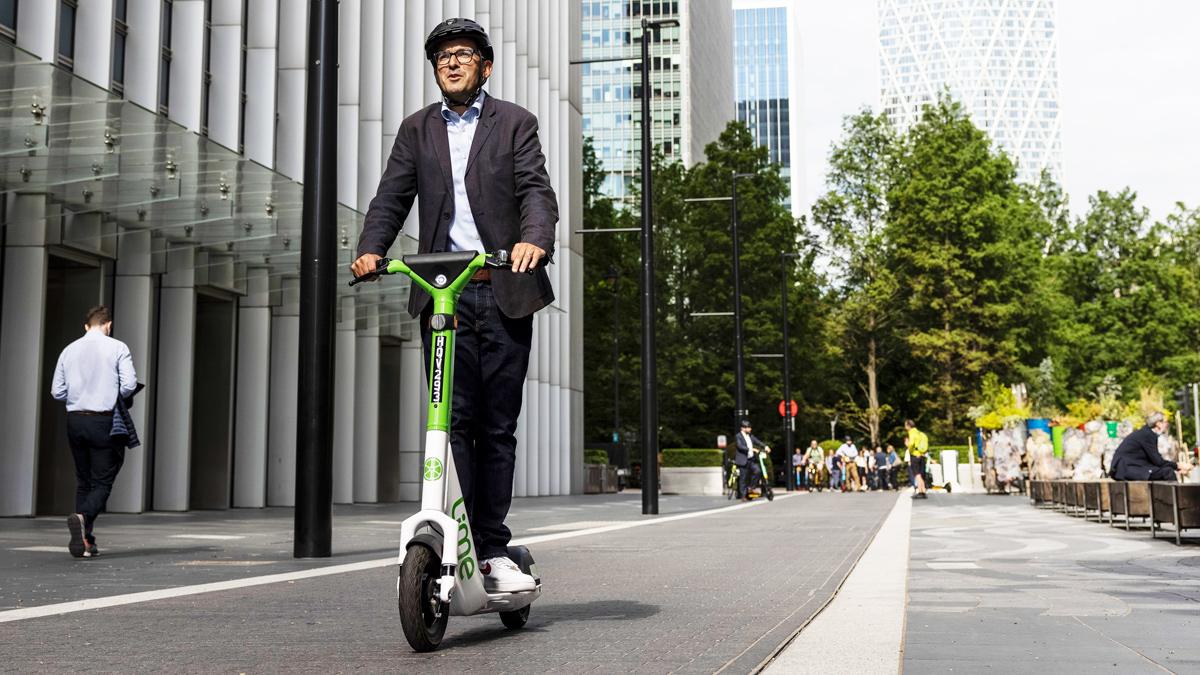 E-scooter trial in London, June 2021