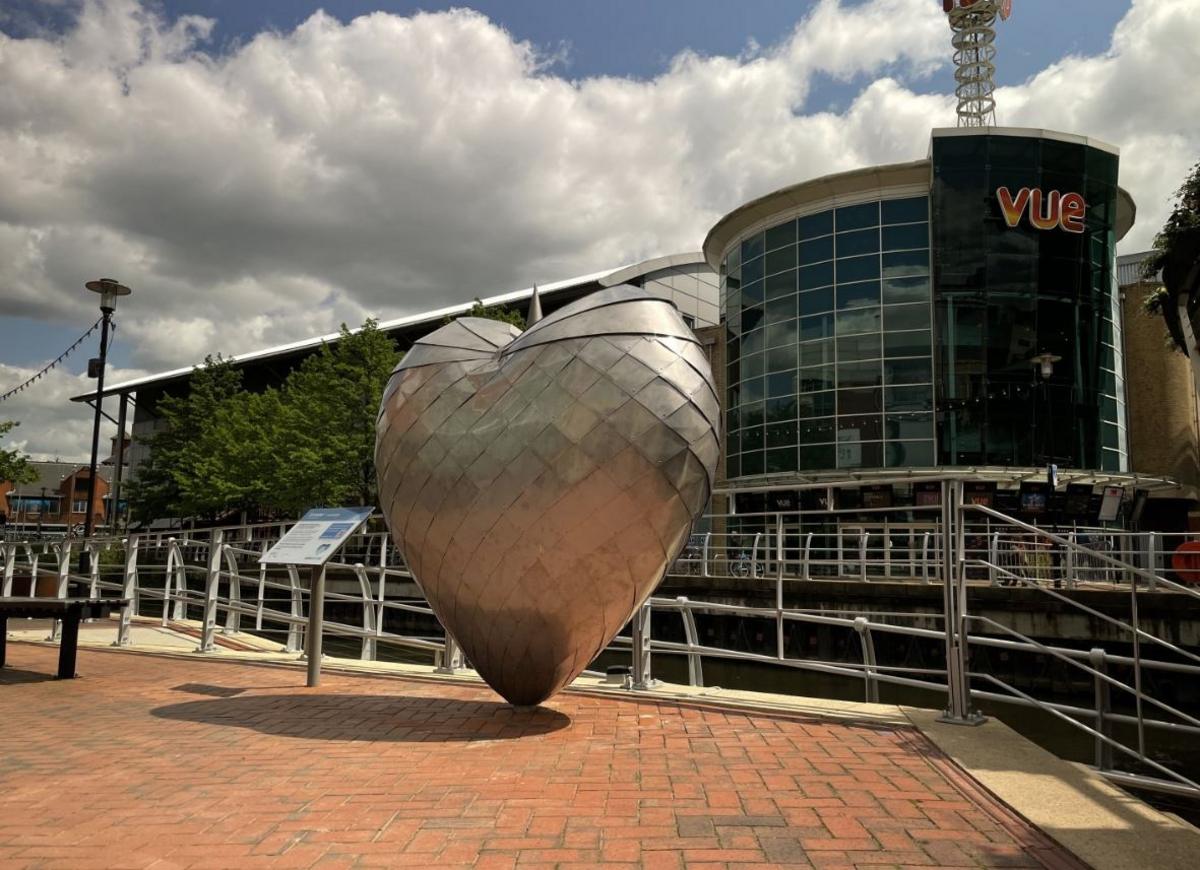 The sculpture in Reading