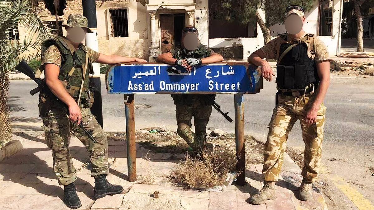 Wagner members in Syria