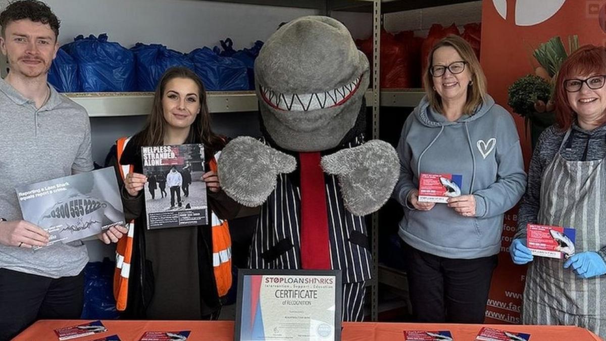 Left to right: Zac Roberts and Hayley Medcalf, of Blackpool Food Bank, Julie Blair, of the Big Food Truck and Sharon Welsh-Smyth, Blackpool Food Bank volunteer