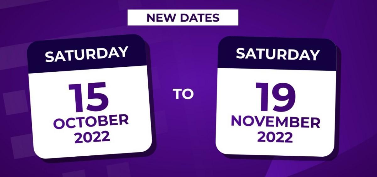 New dates.