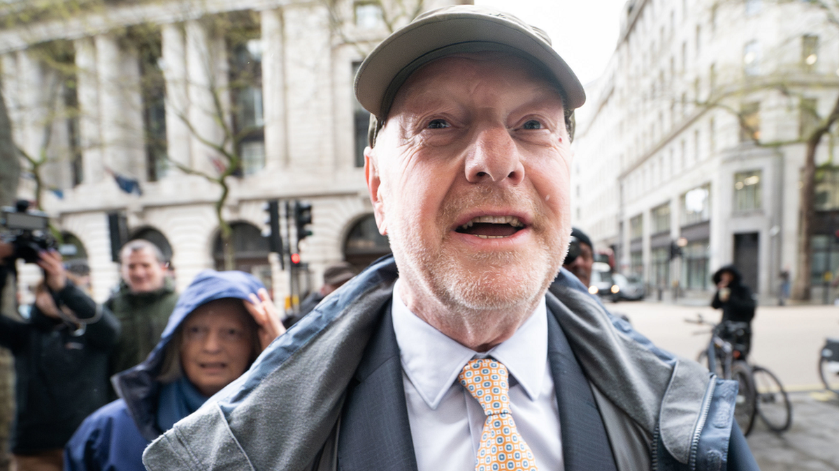 Alan Bates outside Aldwych House for the Post Office Horizon IT inquiry on Tuesday