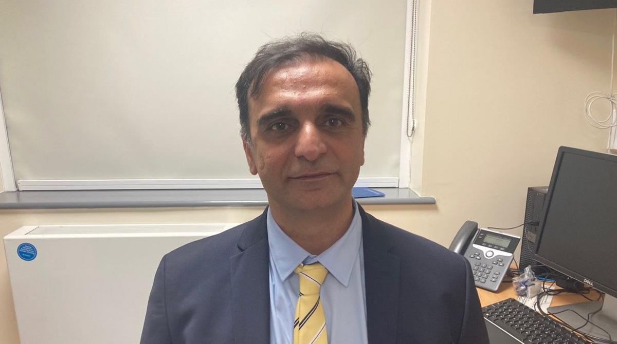 Dr Irfan Jeeva from Pinderfields Hospital in Wakefield