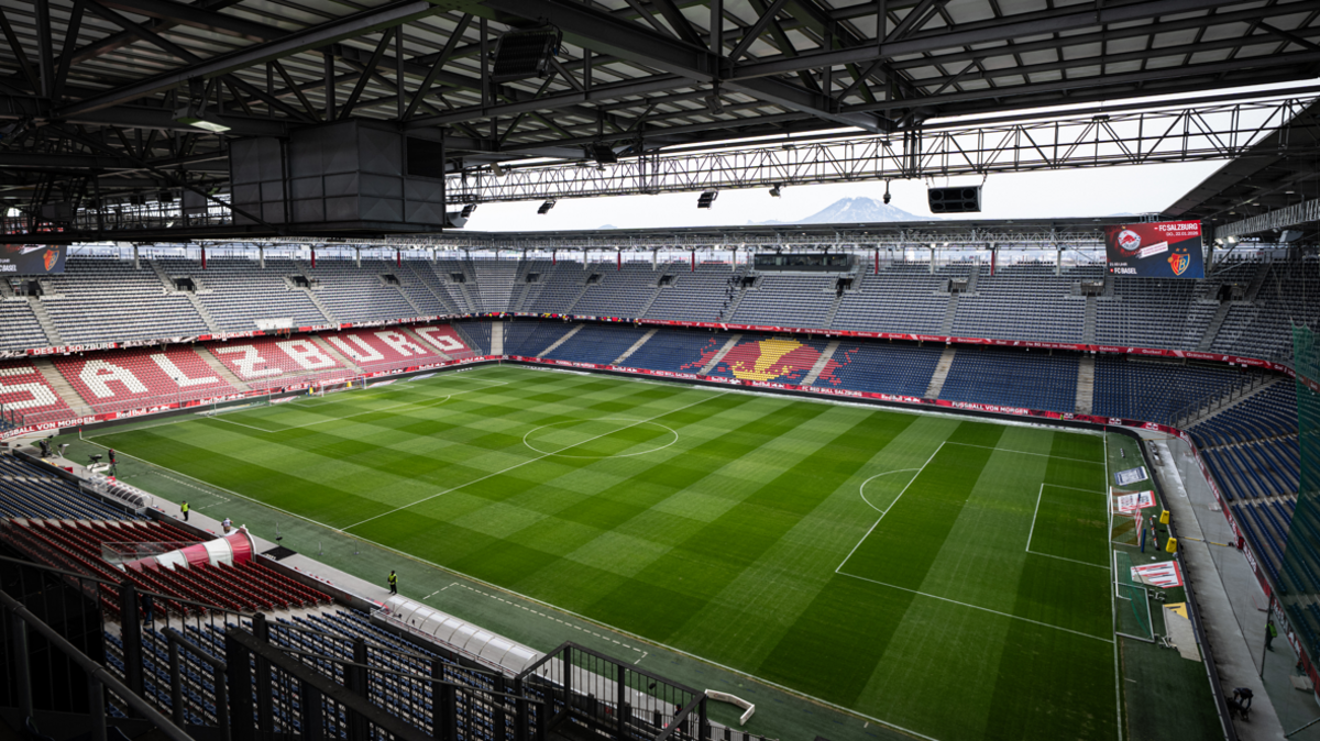 A view of the RB Arena Salzburg interior