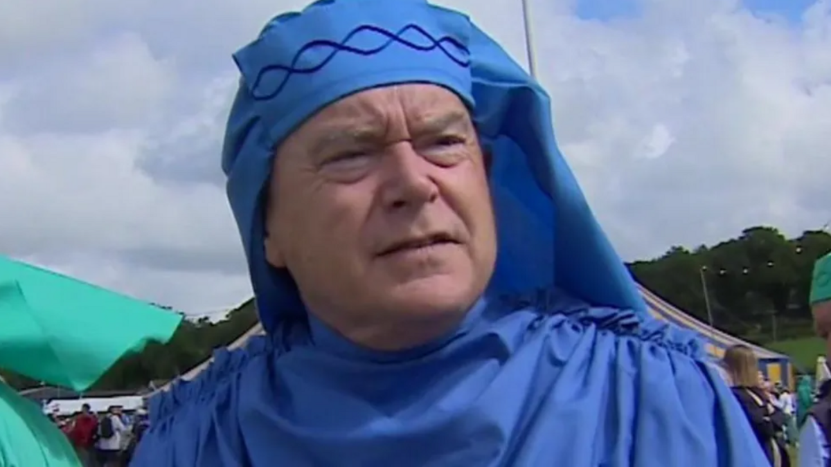 Huw Edwards at a previous Eisteddfod