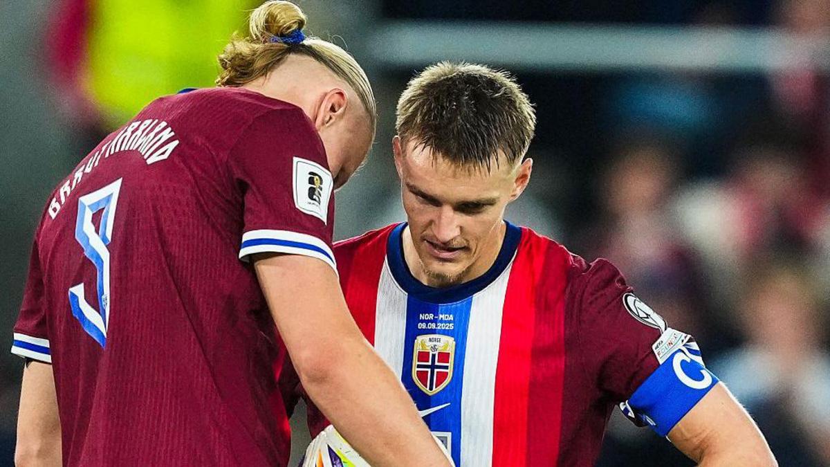 Odegaard lidera a Noruega: el Rey Harald anuncia la convocatoria con Haaland como gran estrella