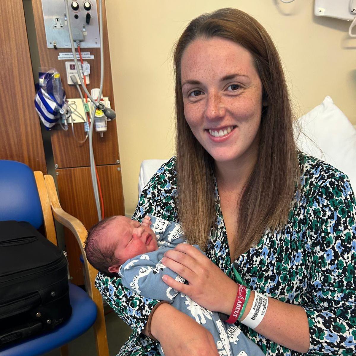 Kate and baby Callan at Raigmore Hospital