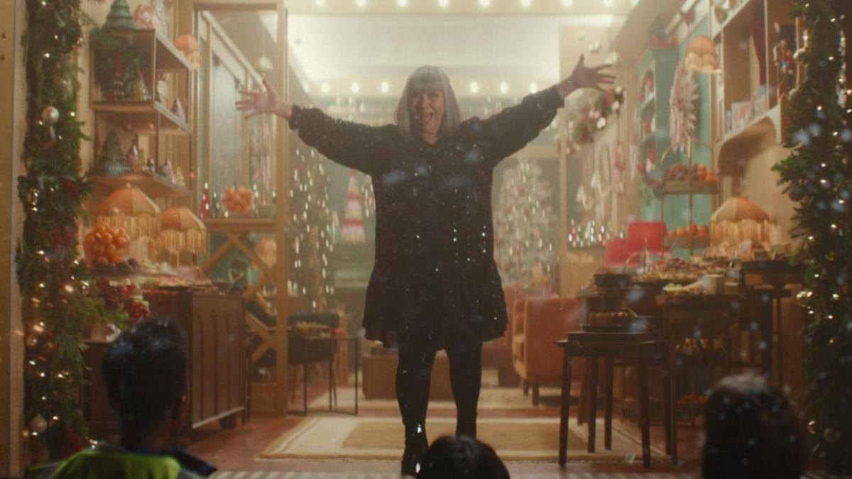 Dawn French in the M&S Christmas advert