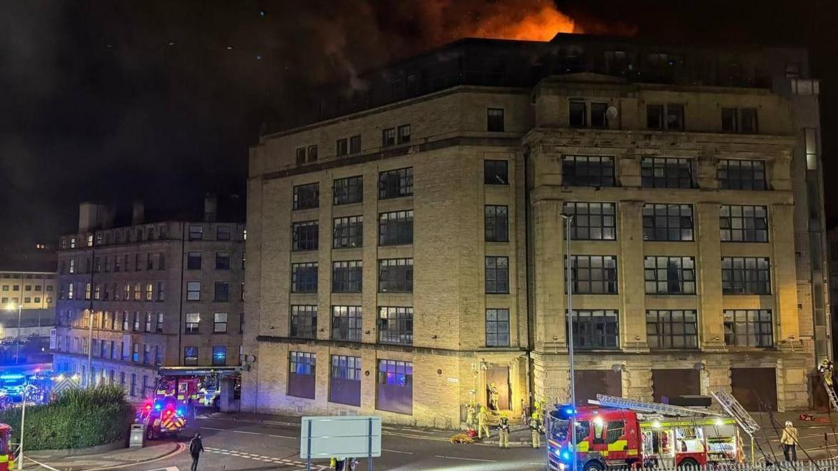 fire at a Bradford tower block