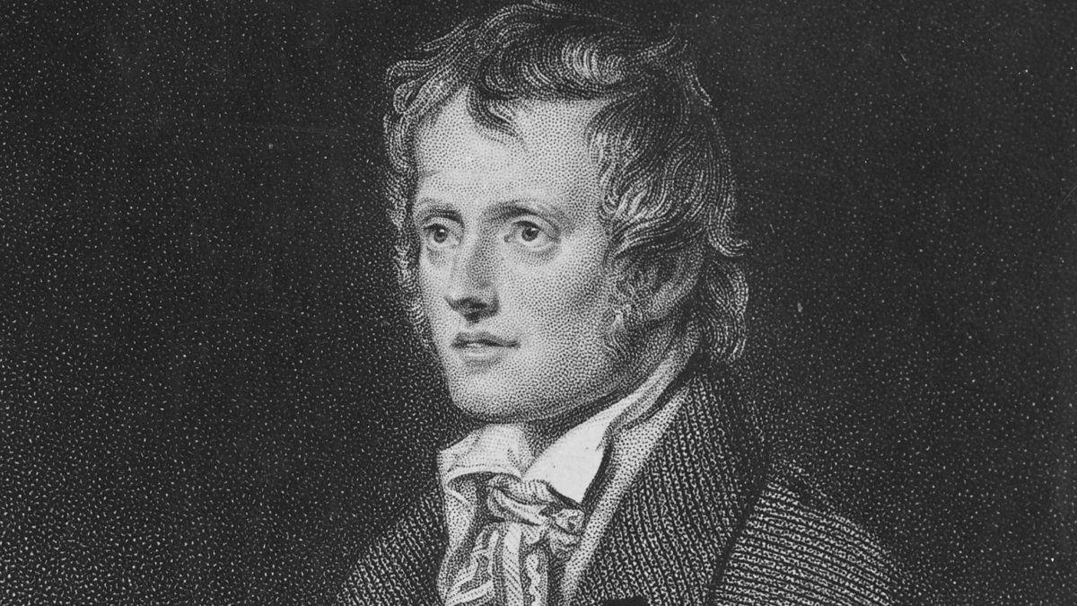 Black and white image of the peasant poet, John Clare