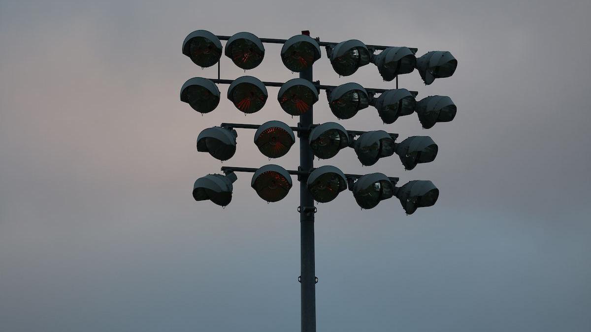 Floodlight failure at the Oval