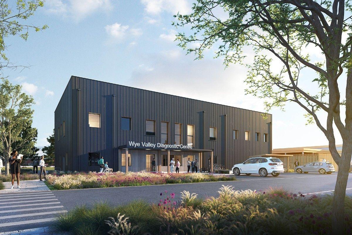 Artist's impression of the black timber-clad centre