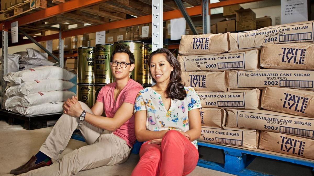 Vivien Wong and her brother