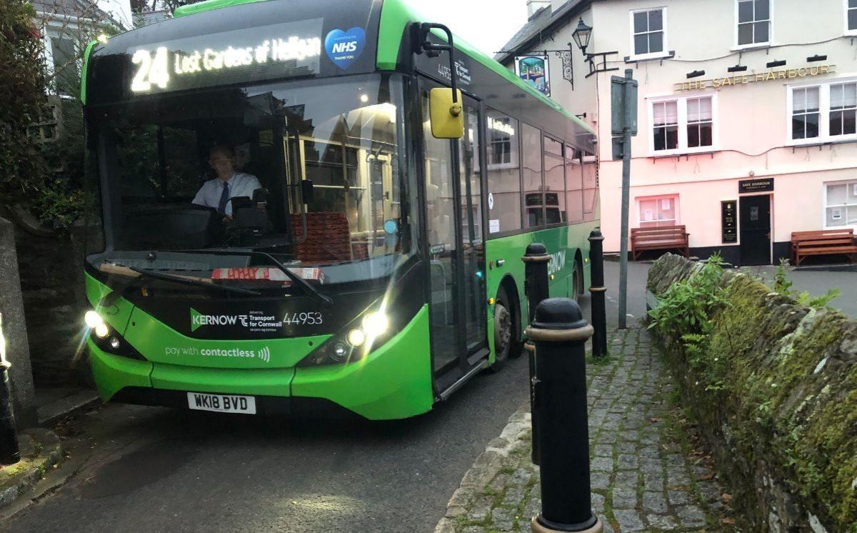 Bus in Fowey