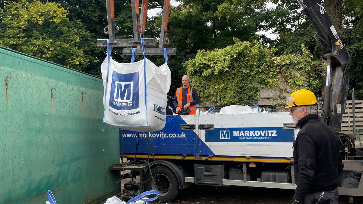 Bags of locks at Thornbridge Hall