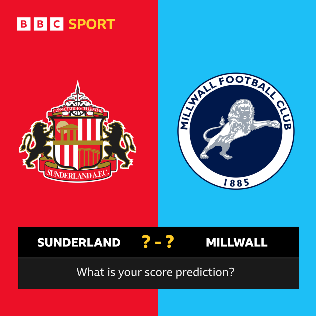 Sunderland v Millwall What is your score prediction BBC Sport