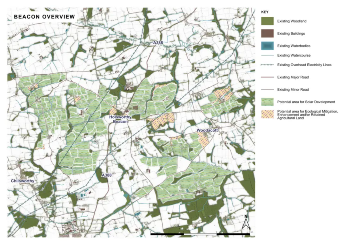 An overview of plans for the solar farm.
