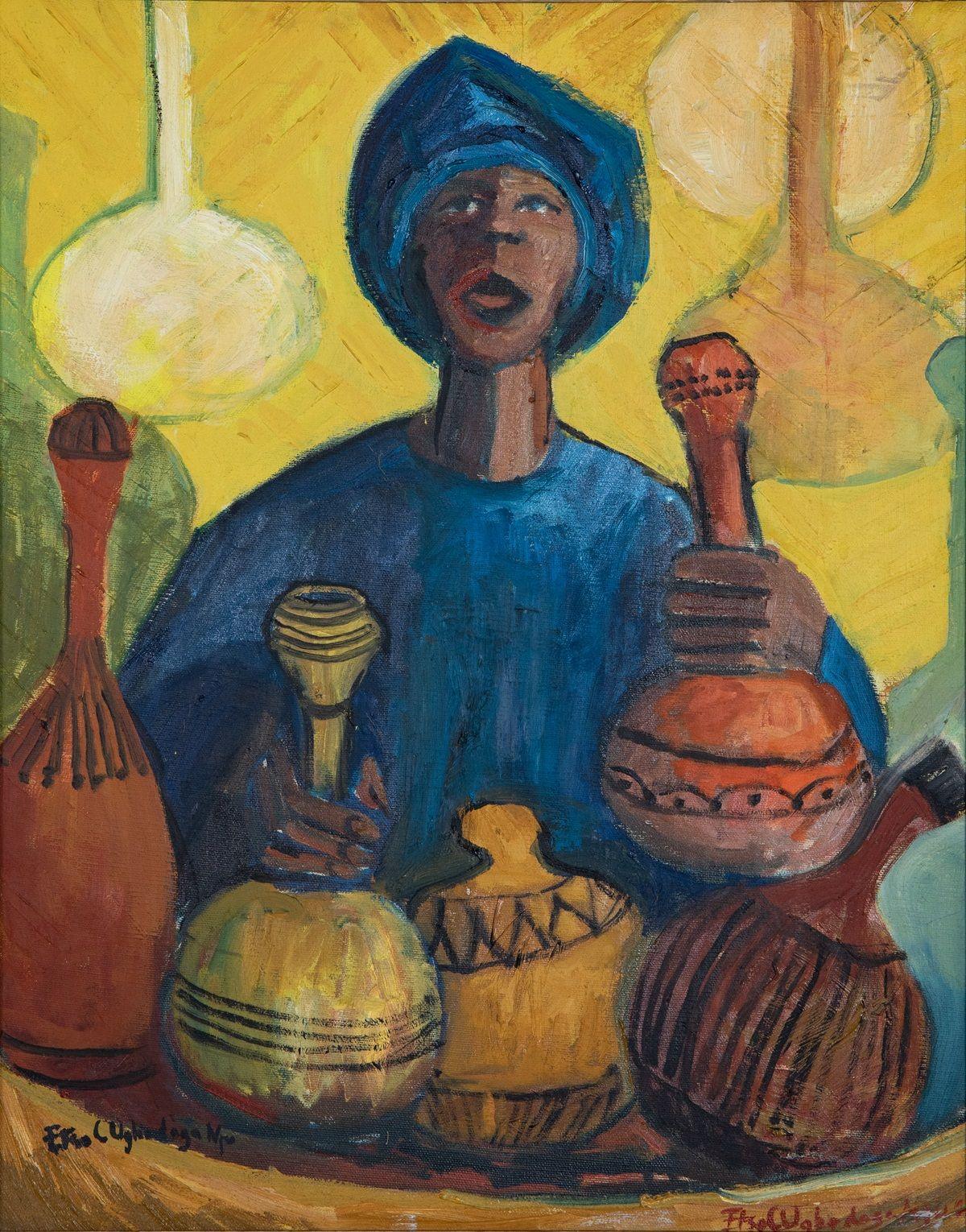 Clara Etso Ugbodaga-Ngu, Elemu Yoruba Palm Wine Seller (1963)