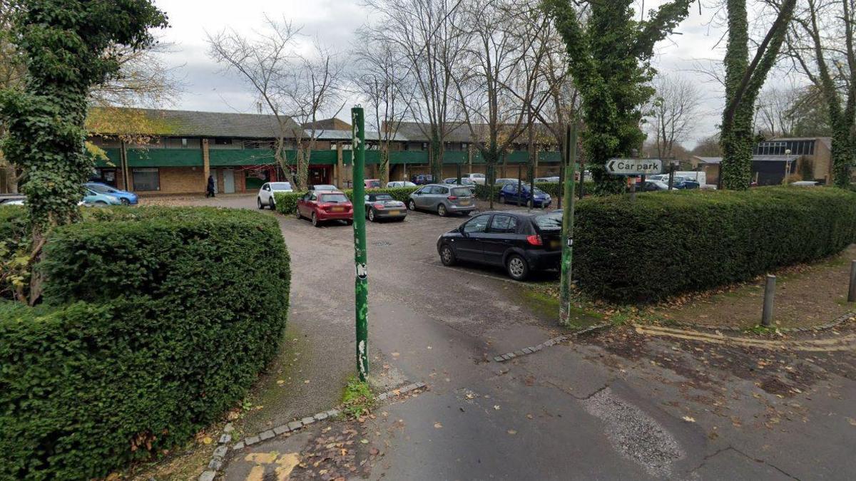 Car park entrance in New Ash Green