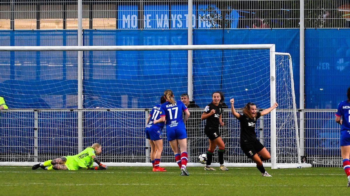 Glentoran Women celebrate a goal