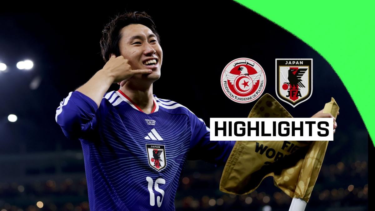 Japan Beat Tunisia 4-0, Ueda Brace Eliminates Tunisia