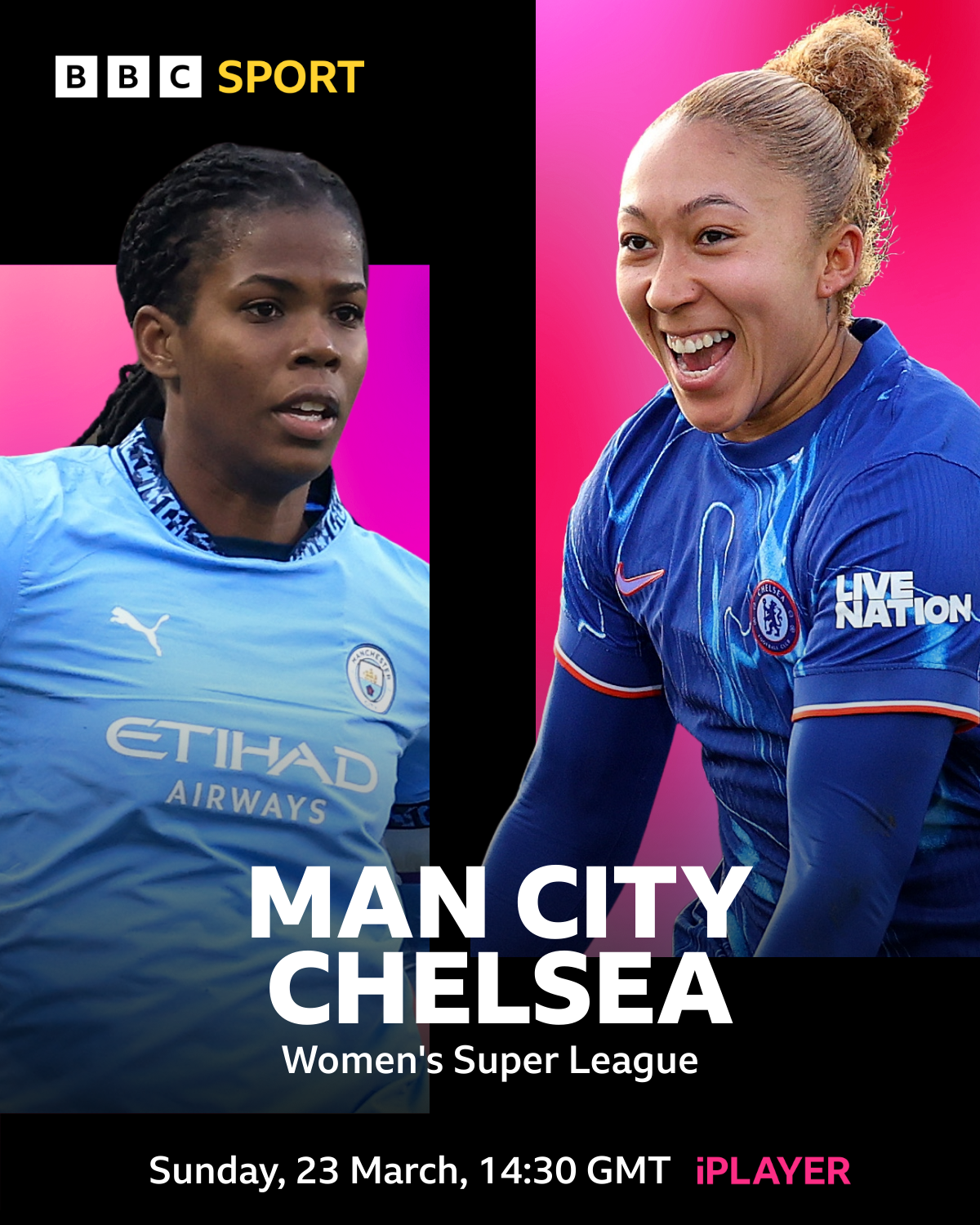 Man City v Chelsea: WSL game to be shown live on BBC - BBC Sport