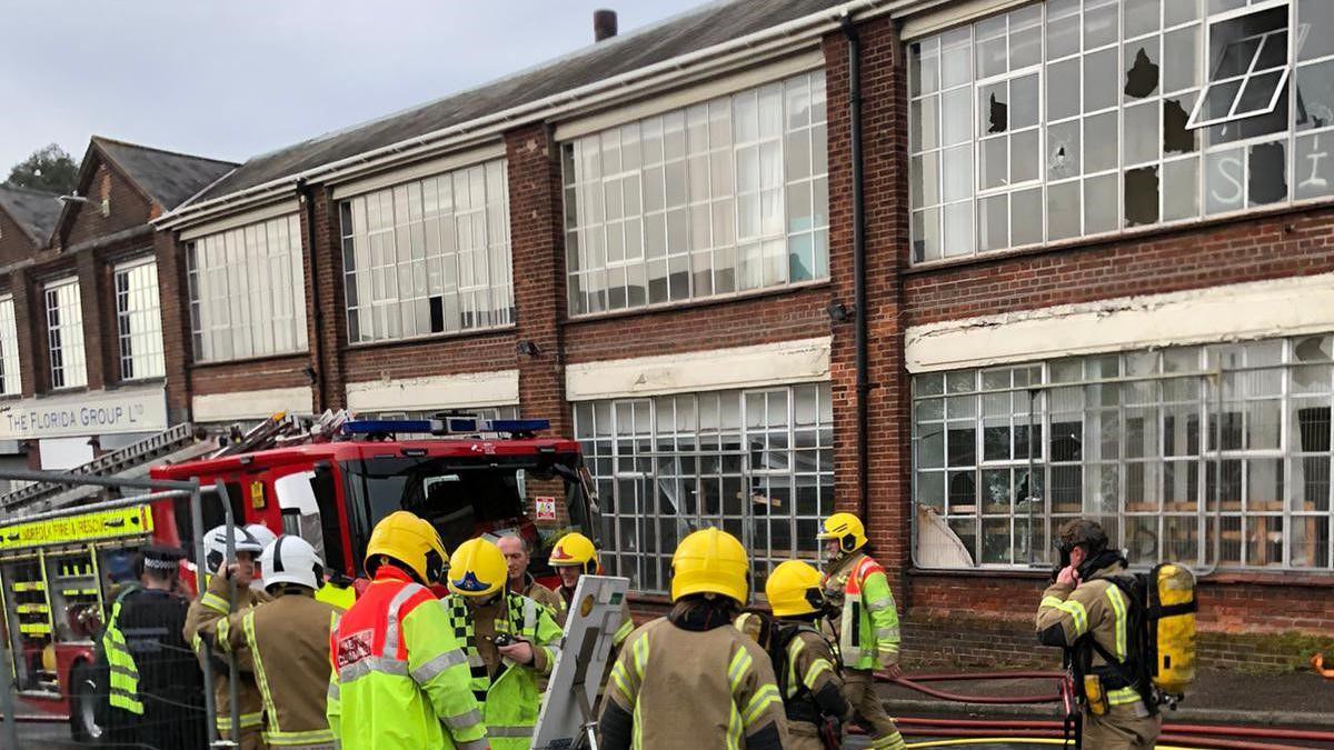 Firefighters attend fire on Dibden Road