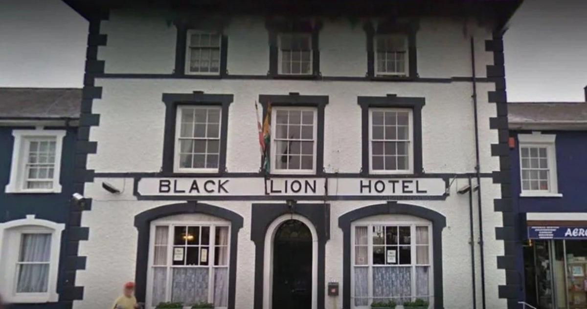 The front of the Black Lion Hotel