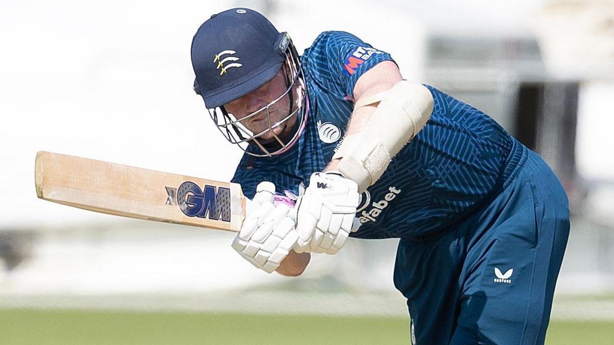 Sam Robson batting for Middlesex