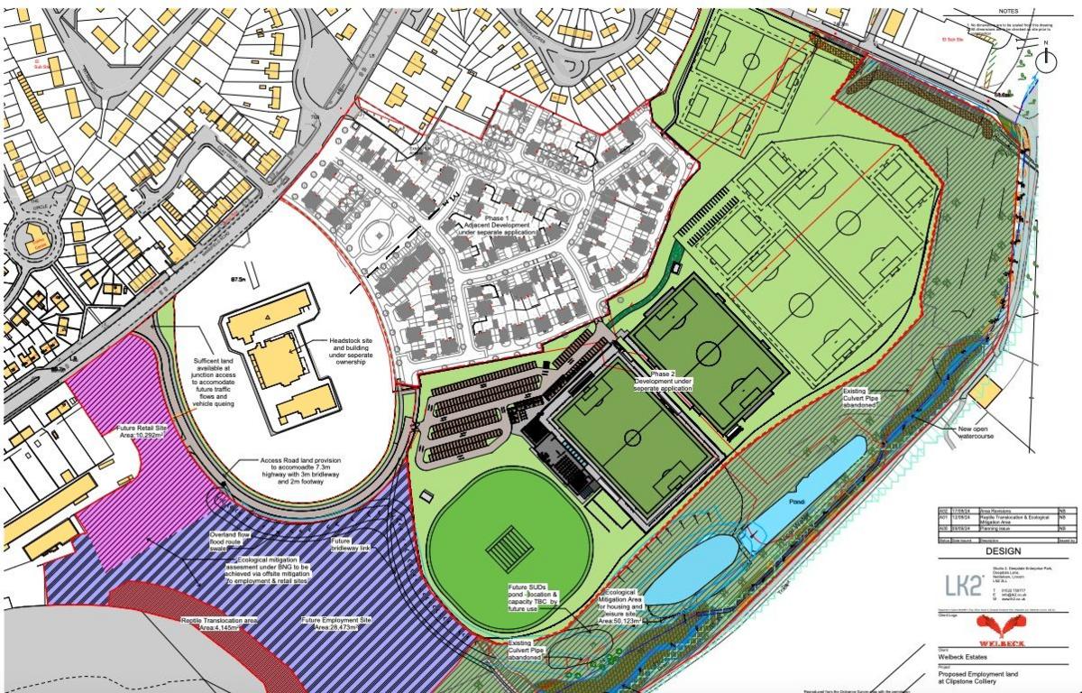 Plans for houses on a former colliery