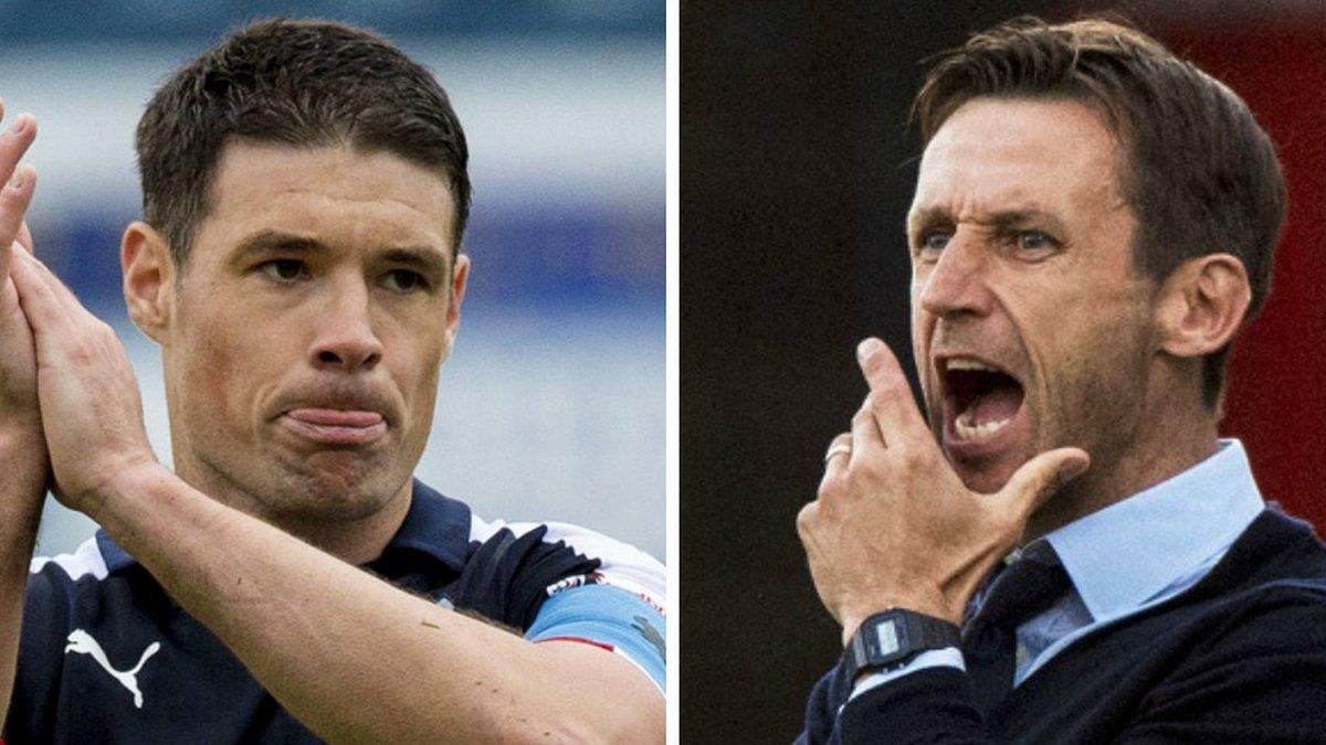 Dundee captain Darren O'Dea and Neil McCann