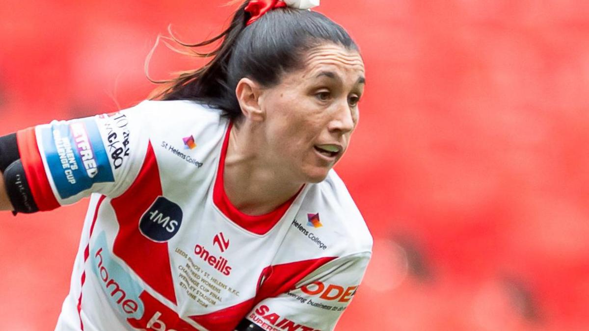 St Helens' Faye Gaskin in action