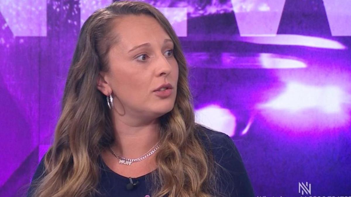 Jade, a survivor of child sexual assault appears on BBC Newsnight on 2 June 2025.
