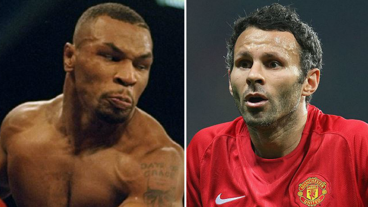 Mike Tyson (left) and Ryan Giggs