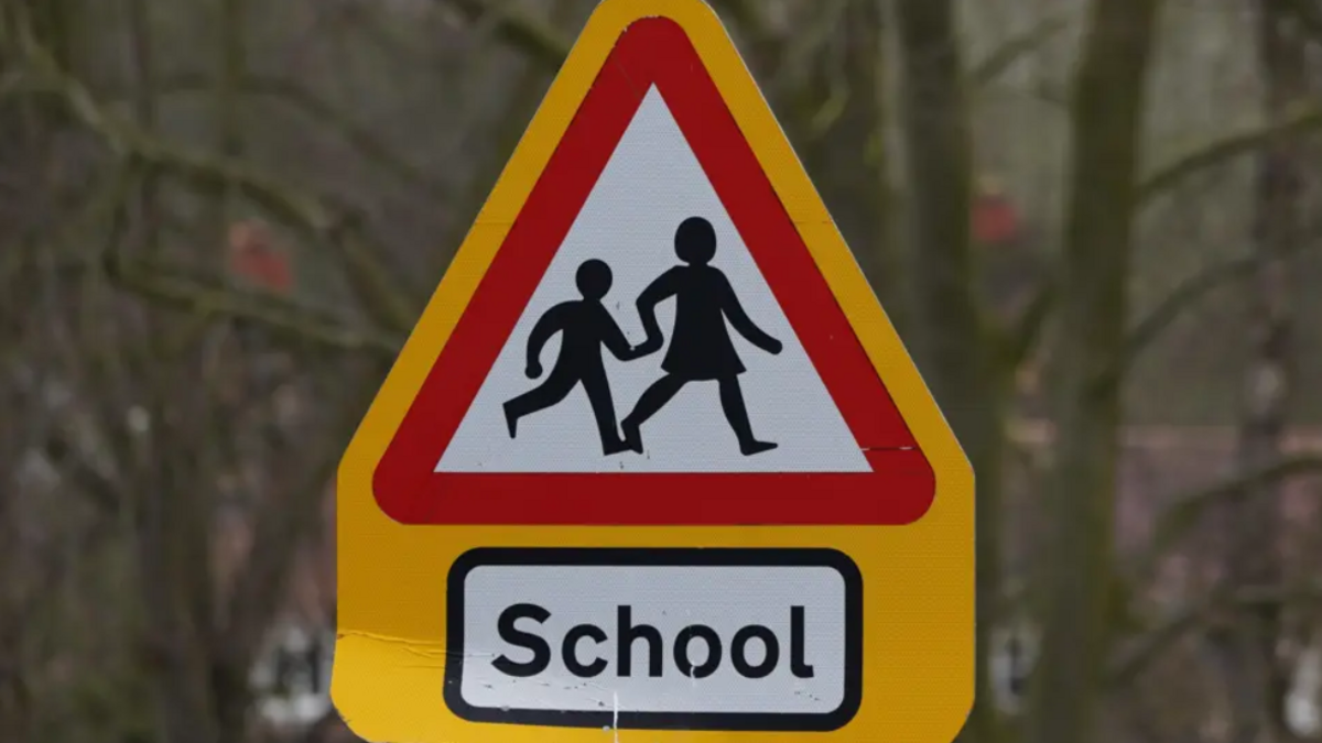 A generic image of a school crossing sign